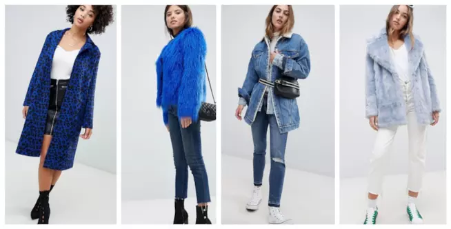 Giacche e cappotti blu di moda per l'autunno inverno 2018-19 Giacche e cappotti blu di tendenza per l'A/I 2018-19