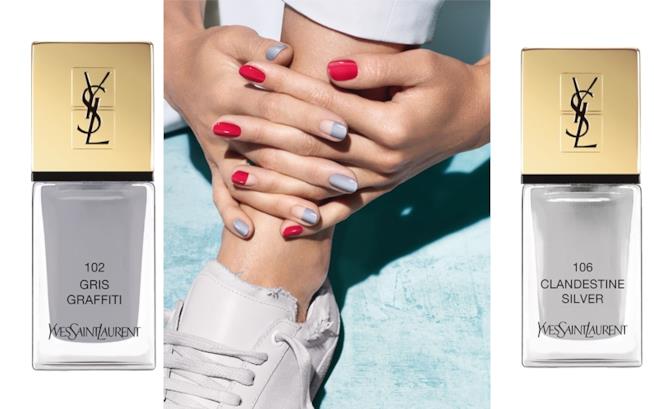 Laque Couture Summer Collection 2018 YSL i due toni di grigio Laque Couture edizione limitata summer collection 2018 di Yves Saint Laurent