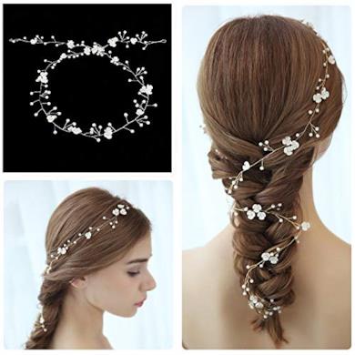 Fascia per capelli con fiori