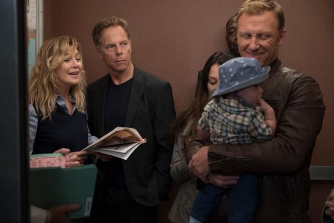 Grey's Anatomy 15: le foto della première di stagione Meredith, Owen e Koracick in Grey's Anatomy 15