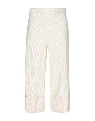 Pantaloni capri avorio