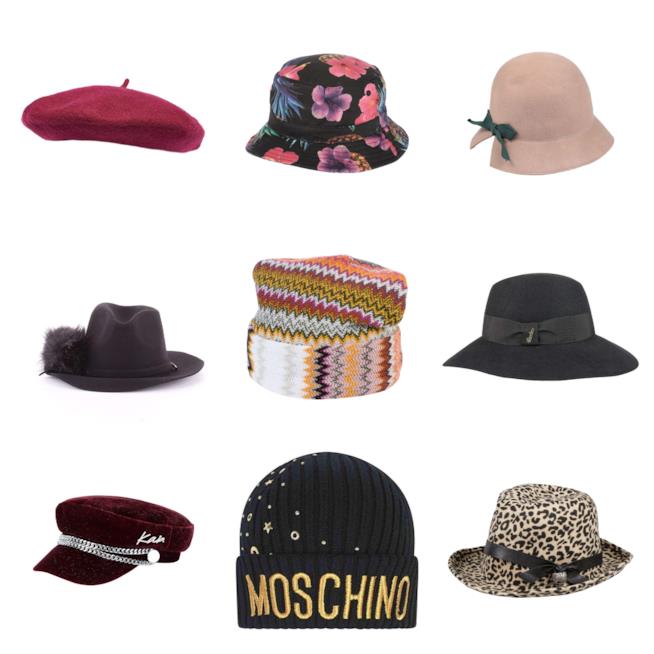 Cappelli di moda per l'autunno inverno 2018-19 Cappelli di tendenza per l'autunno inverno 2018-19