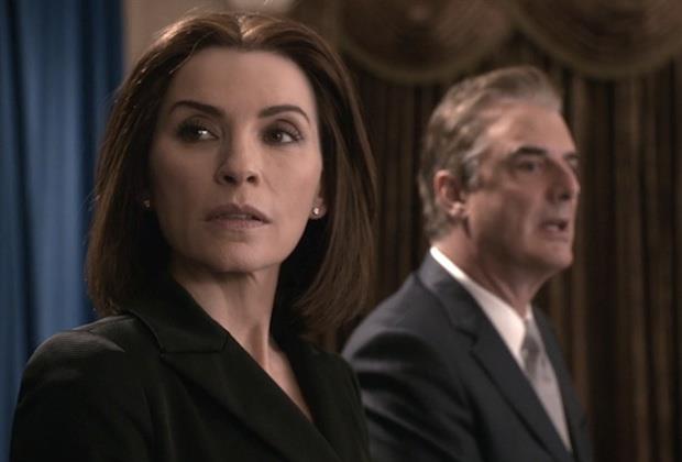 Alicia e Peter Florrick nel finale di serie di The Good Wife Alicia e Peter nel finale di The Good Wife