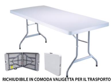 Tavolino pieghevole set birreria in dura resina