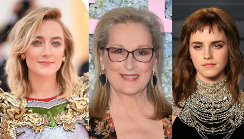 Saoirse Ronan, Meryl Streep e Emma Watson Le attrici di piccole donne Saoirse Ronan, Meryl Streep e Emma Watson