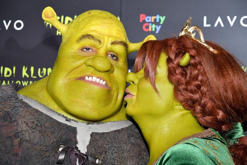 Heidi Klum e Tom Kaulitz come Shrek e Fiona al party di Halloween 2018 Heidi Klum e Tom Kaulitz come Shrek e Fiona