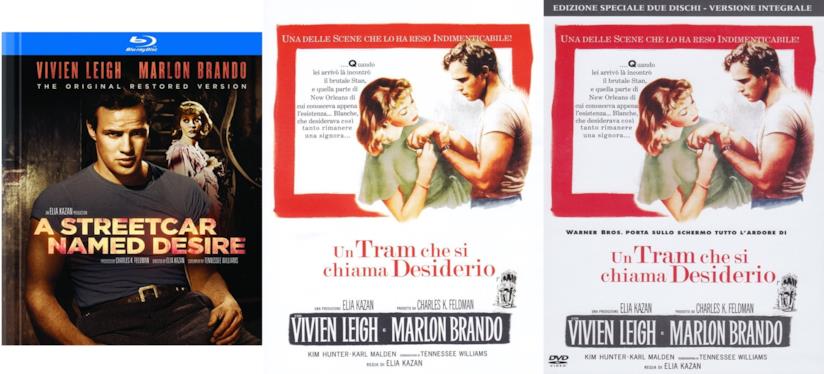 Un tram che si chiama desiderio, edizioni home video Edizioni home video di Un tram che si chiama desiderio
