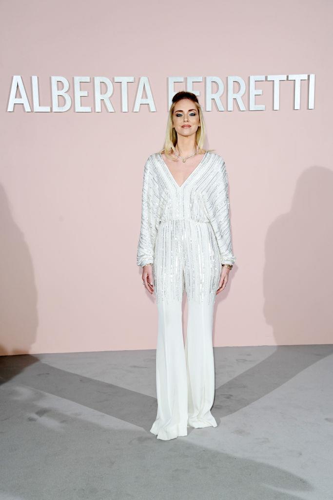 Chiara Ferragni da Alberta Ferretti L'imprenditrice Chiara Ferragni alla sfilata di Alberta Ferretti