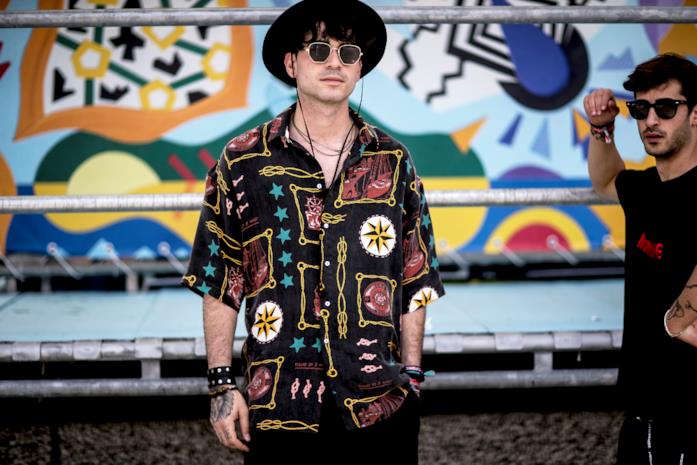 Street style Pitti Uomo 96, camicia fantasia Street style Pitti Uomo 96