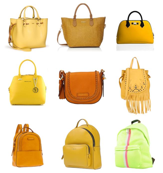 Borse gialle di tendenza per l'autunno 2018 Zainetti, tote bag e tracolle di moda per l'autunno 2018