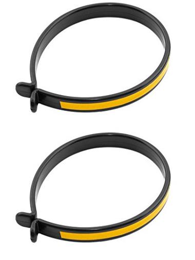 Set di 2 anelli catarifrangenti salva pantaloni
