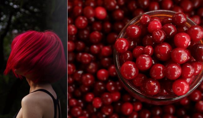 Mirtillo rosso - Trend hair 2018 Collage tra capelli rossi e mirtilli