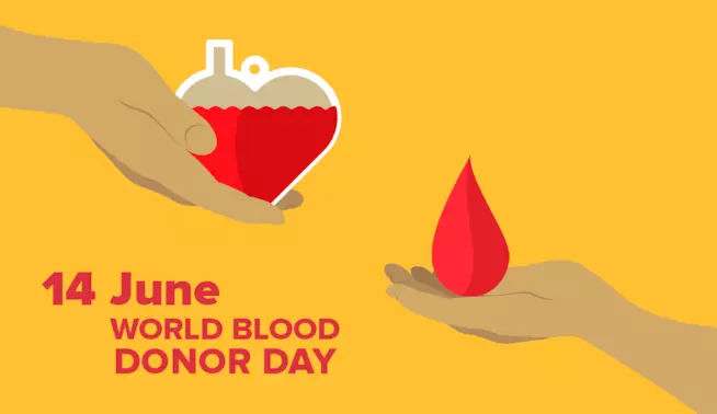 World Blood Donor Day: il 14 giugno si celebra la Giornata Mondiale Donatore Sangue La foto simbolo della Giornata Mondiale del Donatore di Sangue 2018