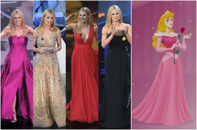 Michelle Hunziker Michelle Hunziker, look seconda serata Sanremo e Aurora