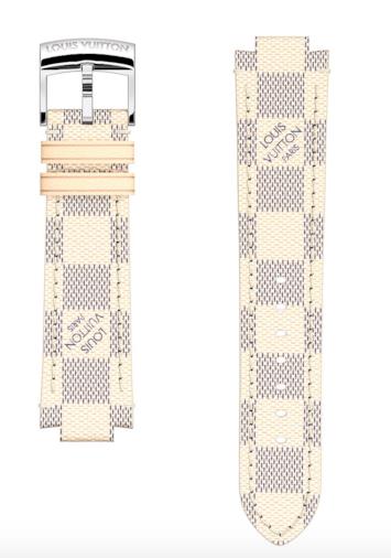 CINTURINO TAMBOUR IN TELA DAMIER AZUR