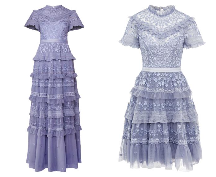 Abiti a balze Abiti a balze lavanda
