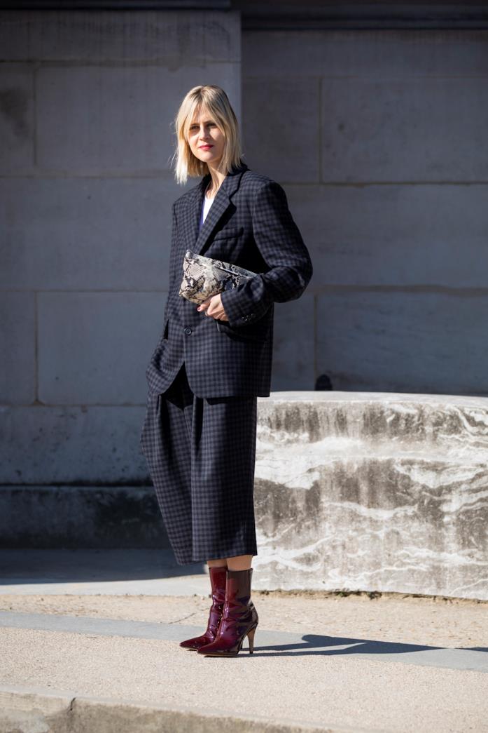 Stivali rossi Streetstyle Stivali rossi Parigi Fashion Week 2019