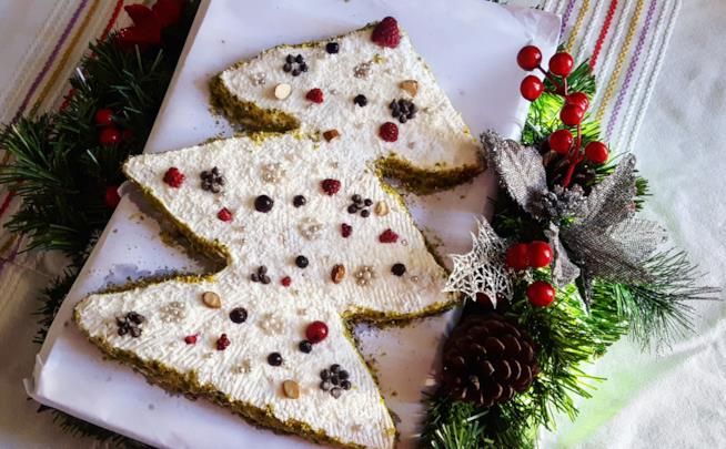 Torta albero di natale Dolce a forma di alberello