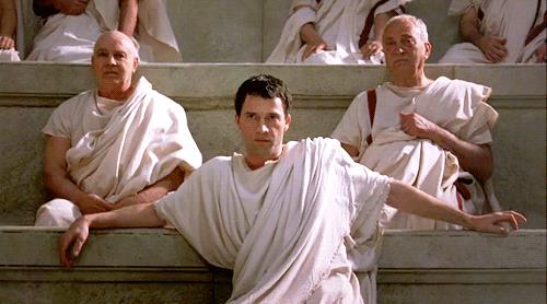 Roma, serie su Giulio Cesare e Marco Antonio Marco Antonio in una scena di Roma