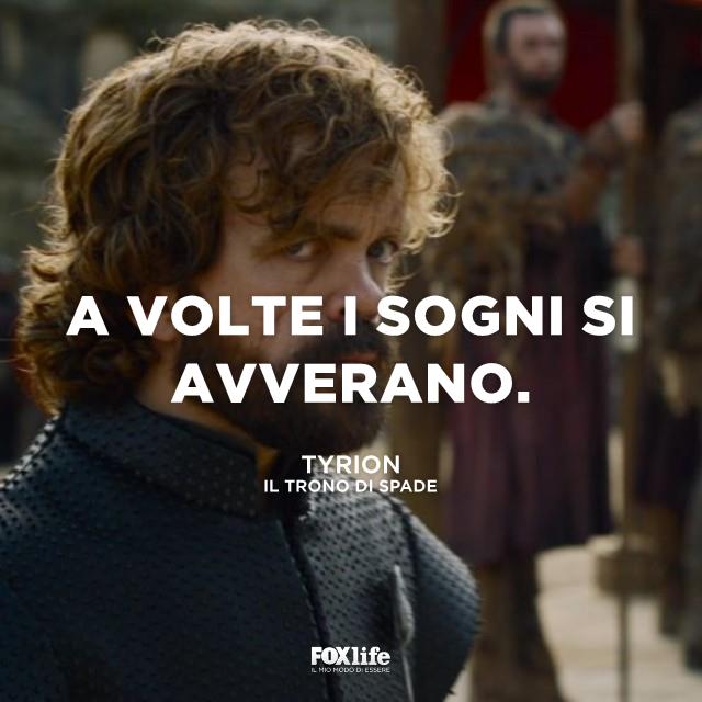 Citazione sogni Tyrion con espressione truce