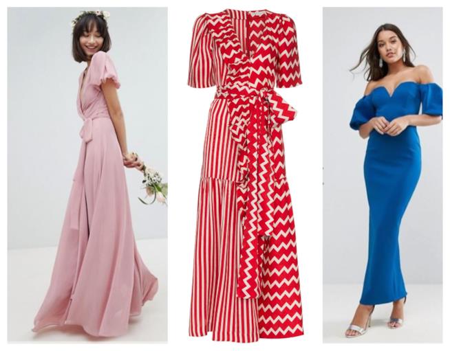 Maxi dress maniche a sbuffo di moda per l'estate 2018 Maniche a sbuffo per i maxi abiti di tendenza estate 2018