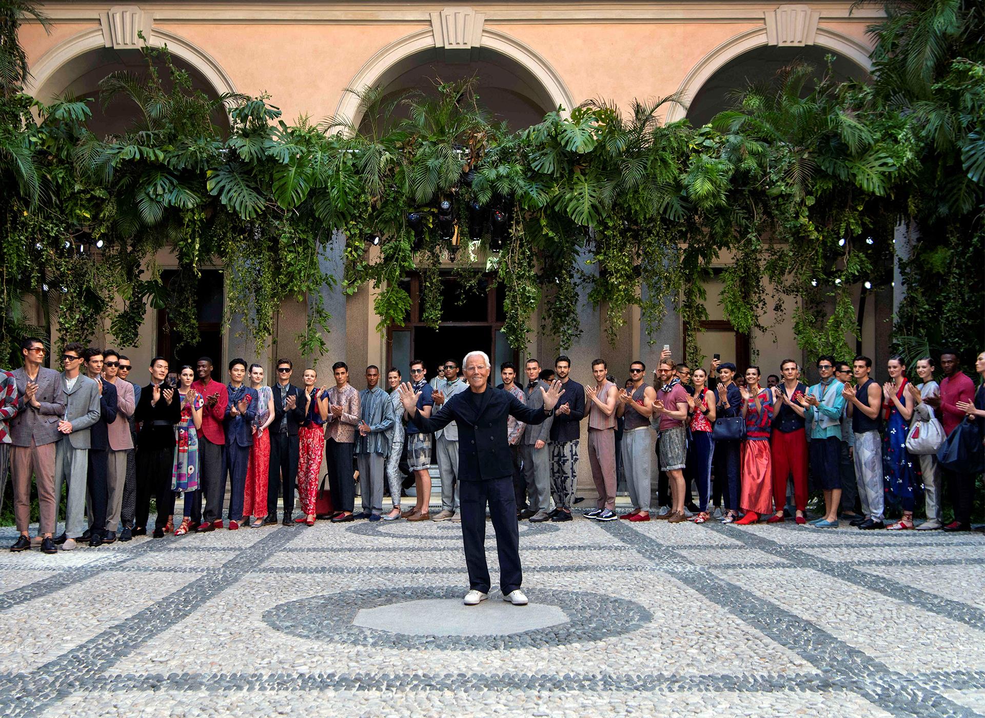 Giorgio Armani chiude la Milano Moda Uomo Giorgio Armani chiude la Milano Moda Uomo