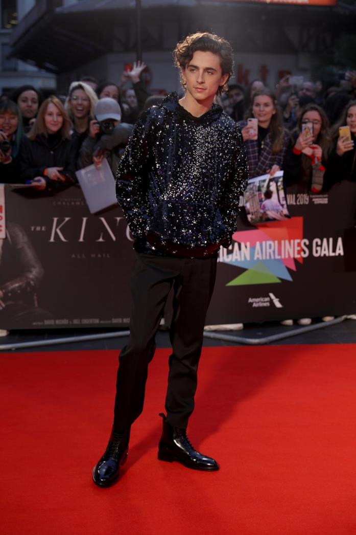 Timothée Chalamet Timothée Chalamet sul red carpet di The King