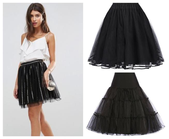 Gonne in tulle nero in stile rock di moda per l'estate 2018 Nere e dallo stile grintoso, le gonne in tulle di tendenza estate 2018