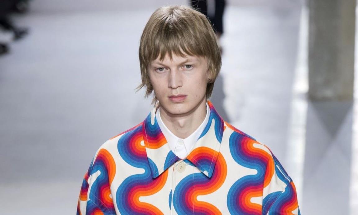 SS19 Dries Van Noten, camicia minimal-psichedelica