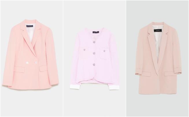 Giacche in rosa di moda per la primavera Giacche e blazer di tendenza in Millennial Pink