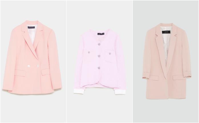 Giacche in rosa di moda per la primavera Giacche e blazer di tendenza in Millennial Pink