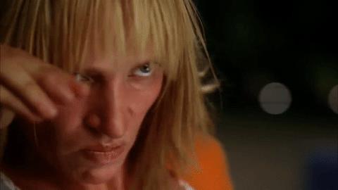 Una scena di Kill Bill Vol 2 Uma Thurman e David Carradine in Kill Bill Vol. 2