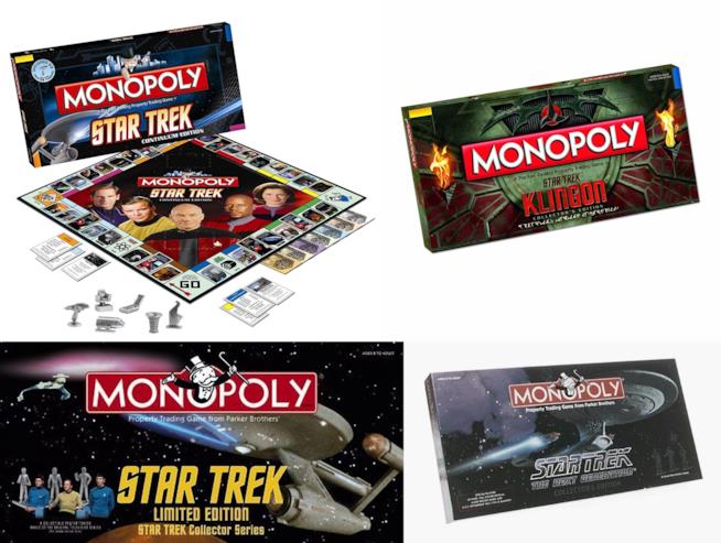 Monopoli, Le edizioni di Star Trek quattro edizioni del Monopoli ispirate a Star Trek