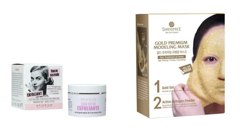 Scub e Gold Premium Modeling Rubber Mask di Shangpree Scrub Apiarium e Gold Premium Modeling Rubber Mask di Shangpree