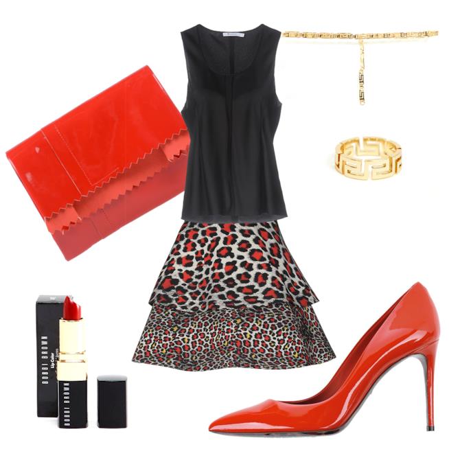 L'outfit per la sera con la gonna animalier L'outfit per la sera con la gonna animalier