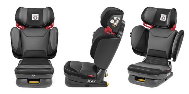 Seggiolino Auto Peg Perego Viaggio Flex, Gruppo 2-3, Crystal Black Seggiolino Auto Peg Perego Viaggio Flex, Gruppo 2-3, Crystal Black