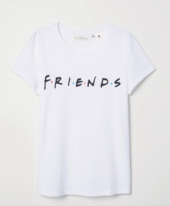 T-shirt Friends T-shirt Friends bianca ed ecosostenibile