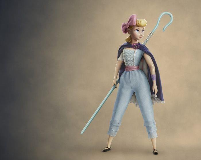 Un particolare di una locandina di Toy Story 4 con Bo Peep Bo Peep in Toy Story 4