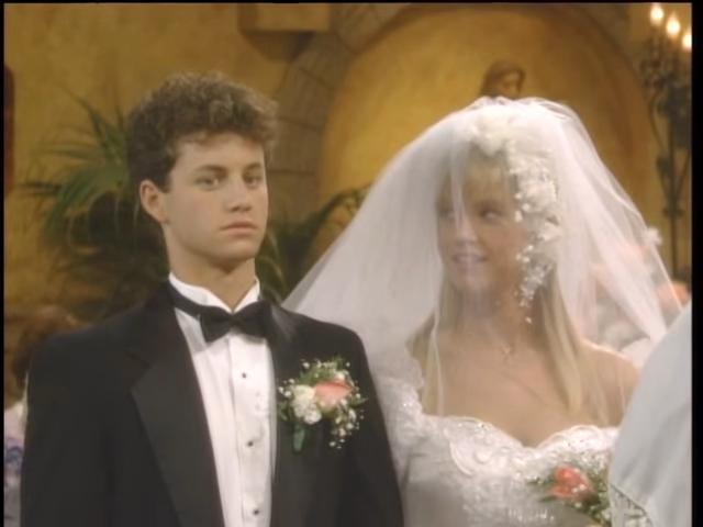 Kirk Cameron e Julie McCullough, coppia in Genitori in blue jeans Mike Seaver e Julie Costello di Growing Pains
