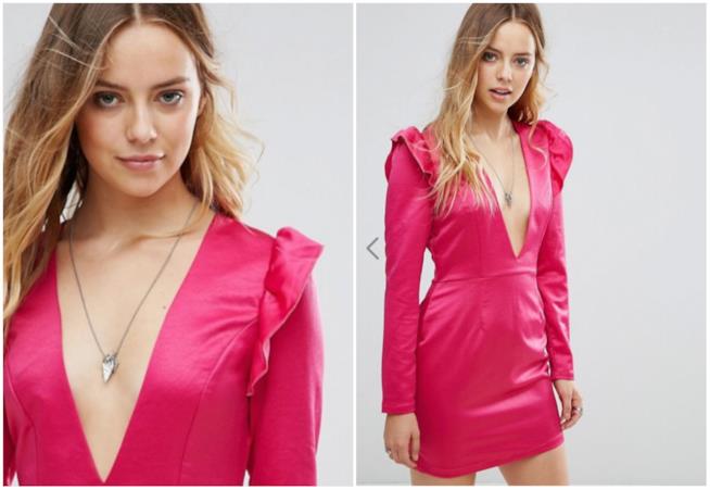 Tubino Asos Tubino Asos fucsia scollato