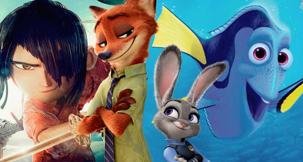 Zootropolis e Kubo e la Spada Magica in testa alle nomination degli Annie Awards 2017 Kubo e la Spada Magica, Zootropolis e Alla Ricerca di Dory