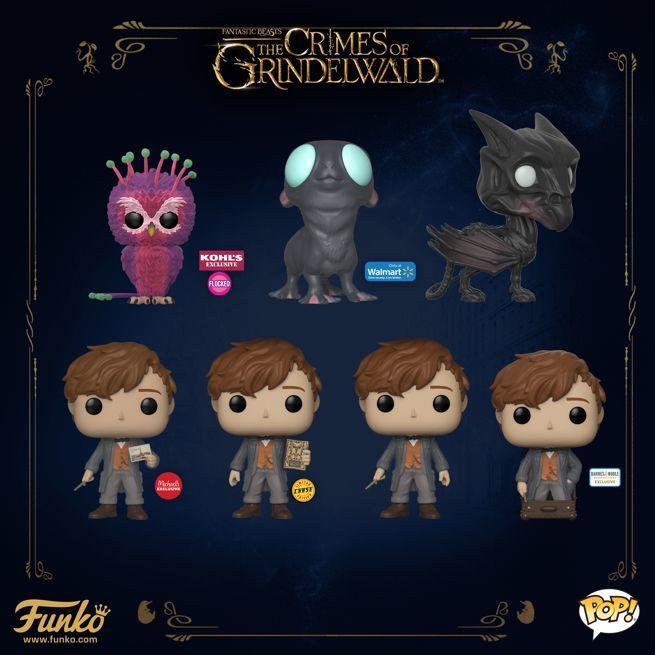 Animali Fantastici 2: l varianti di Newt e le creature Creature Fantastiche e Newt nella nuova collezione Funko Pop