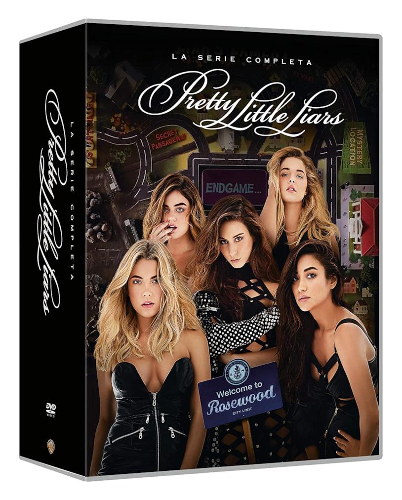Cofanetto DVD di Pretty Little Liars - Stagioni 1-7 Copertina del cofanetto DVD di Pretty Little Liars