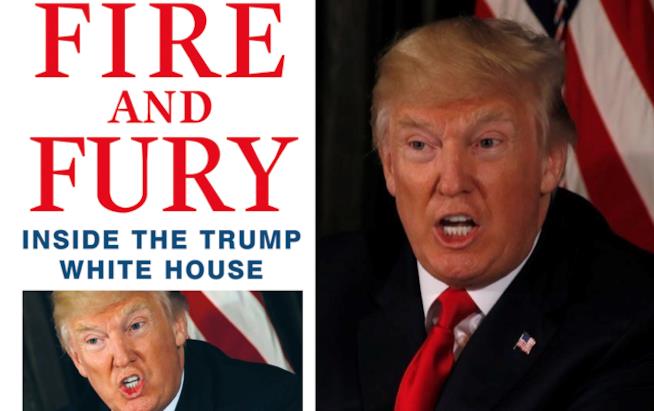 Fire and Fury: il libro su Trump verrà adattato in una serie TV La copertina di Fight and Fury e accanto un'immagine del Presidente Trump