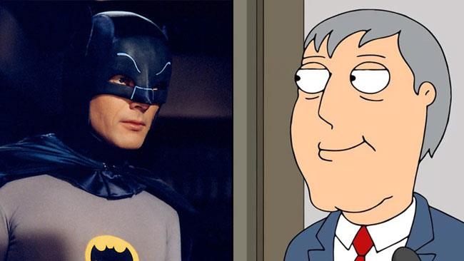 I Griffin ricordano Adam West con una puntata speciale in suo onore Adam West nei panni di Batman e del sindaco di Quahog