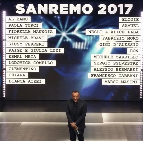 I Big 2017 a Sanremo Sanremo 2017: ecco i Big
