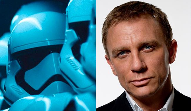 C'è anche Daniel Craig in Il Risveglio della Forza Daniel Craig e gli Stormtrooper
