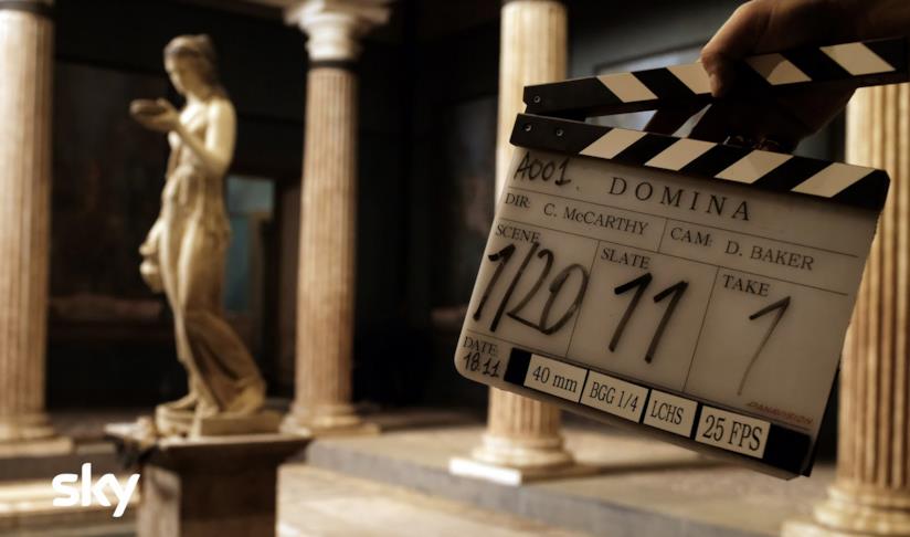 Iniziano le riprese di Domina, la nuova serie TV targata Sky Original Un'immagine che annuncia le riprese della seria Domina