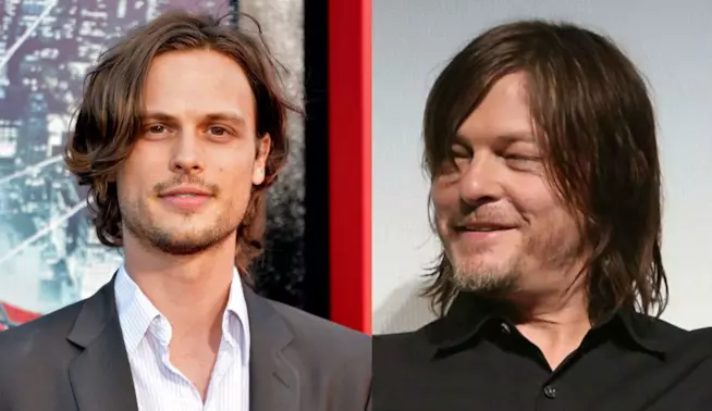 Matthew Gray Gubler e Norman Reedus, protagonisti rispettivamente di Criminal Minds e The Walking Dead Matthew Gray Gubler e Norman Reedus