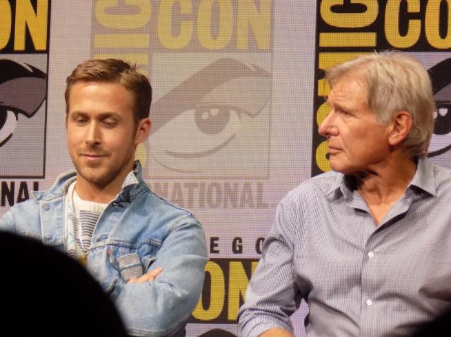 Ryan Gosling e Harrison Ford nel panel di Blade Runner 2049 SDCC2017, Ryan Gosling e Harrison Ford al panel di Blade Runner 2049